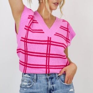 Pink Vest sweater